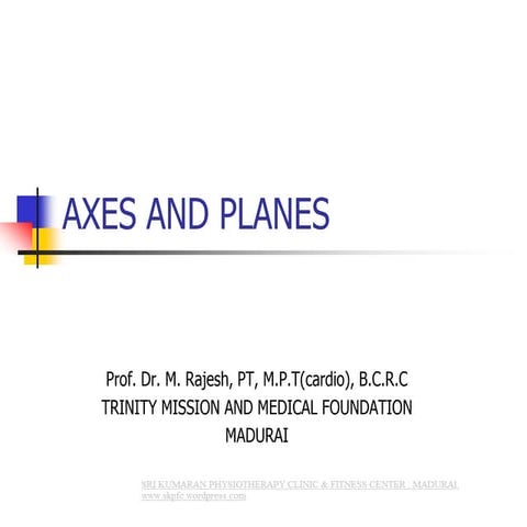 AXES & PLANES