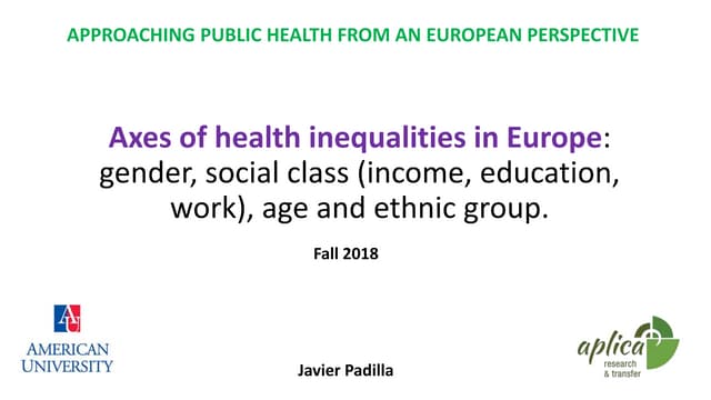 Axes of health inequality.