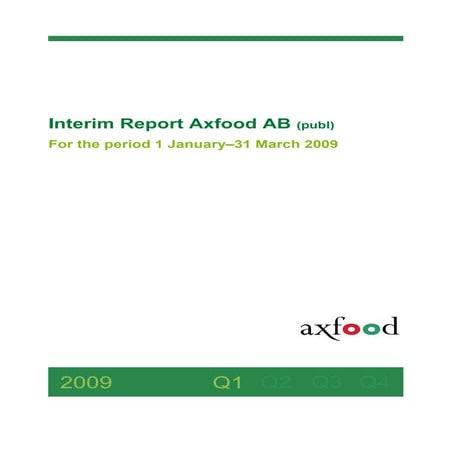 Axfood Q12009 En