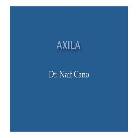 anatomía de Axila | PPTX