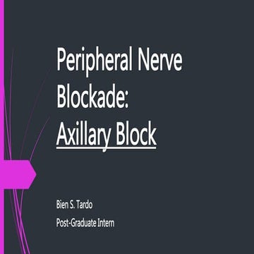 Axillary Block