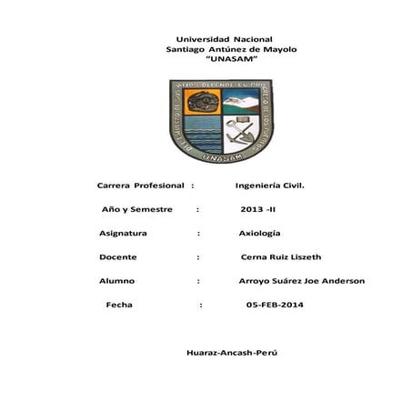Axiologïa   ing civil 2013 ii  febrero