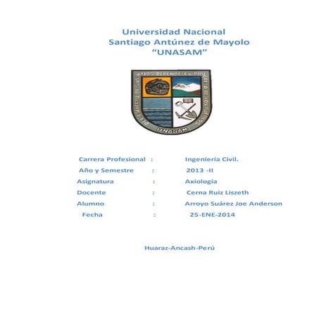Axiologïa ing civil 2013 ii