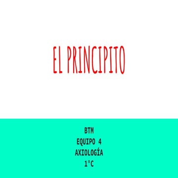 Axiologia el principito