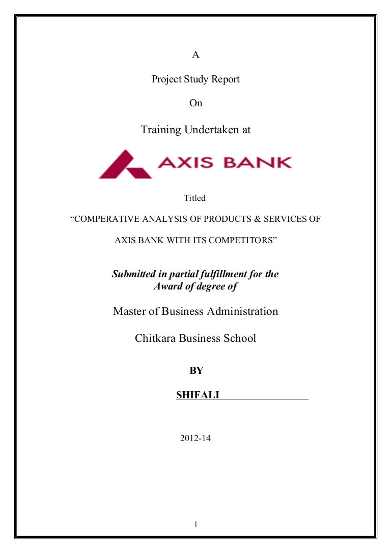 Axis Bank Project