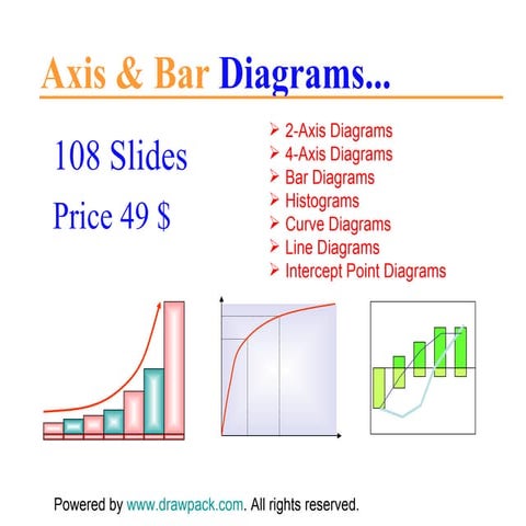 Axis & bar diagrams for powerful business presentations
