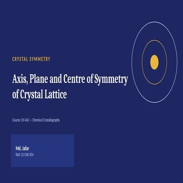 Crystal stmmetry | PPTX