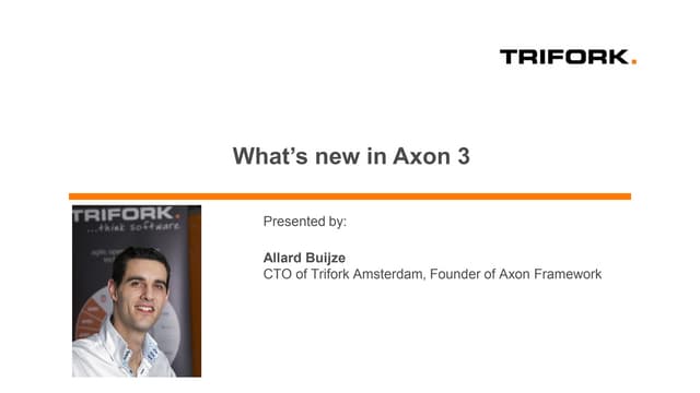 Webinar - What's new in Axon 3 