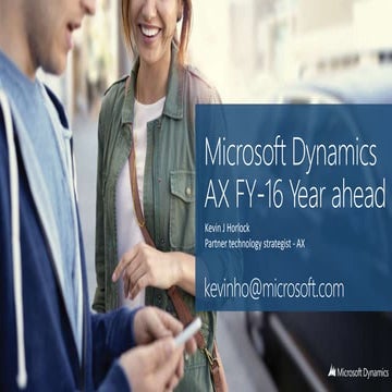 Dynamics AX - The Roadmap - Kevin Horlock