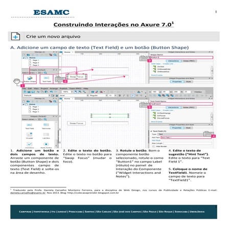 Construindo interações no Axure 7.0