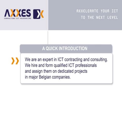 Axxes Company Presentatie 2009