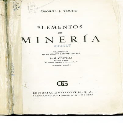 Libro de Elementos de Minería - George J. Young