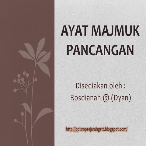 Ayat majmuk pancangan ii