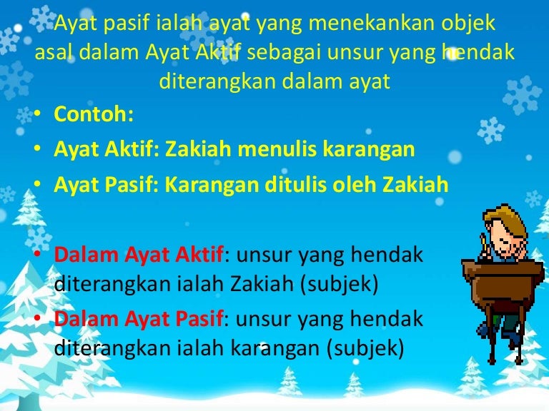 Ayat Pasif Songsang