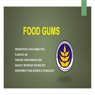 Food Gums