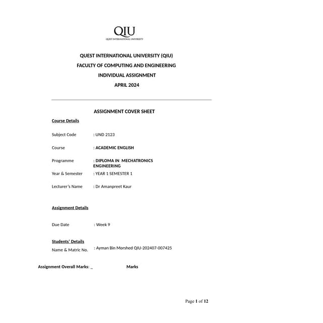 Ayman Bin Morshed's Individual Assignment.pptx