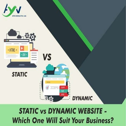 STATIC vs DYNAMIC WEBSITE - Which One Will Suit Your Business? | PPT