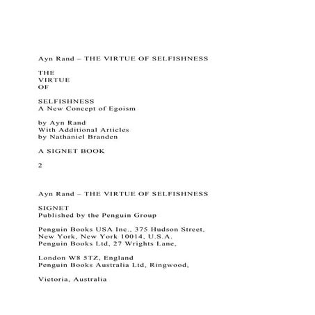 Ayn Rand – THE VIRTUE OF SELFISHNESSTHEVIRTUEOFSEL.docx