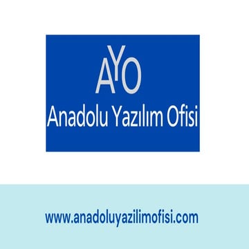 AYO - Anadolu Yazılım Ofisi - eWMS Depo Yönetim Yazılımı