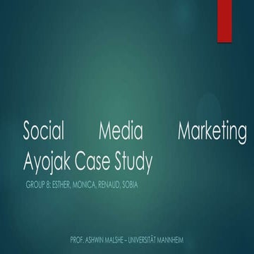 Ayojak - Group 8 Solution