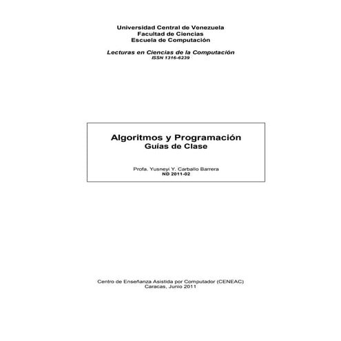 algoritmo y programacion | PDF