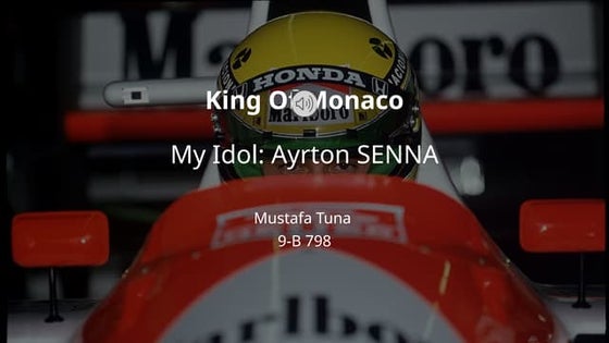 Ayrton Senna about race slide google powerpoint