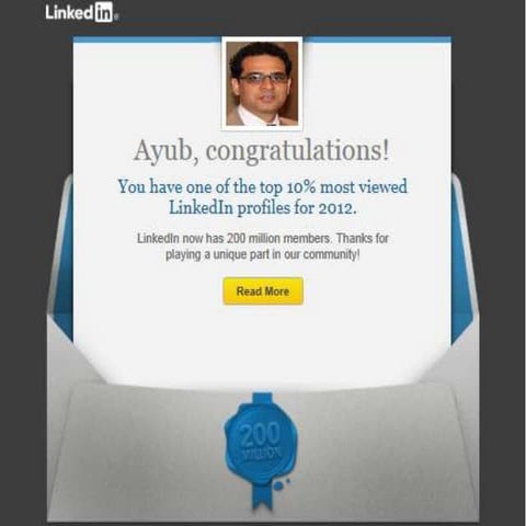 Ayub salik 2012 linkedin rating