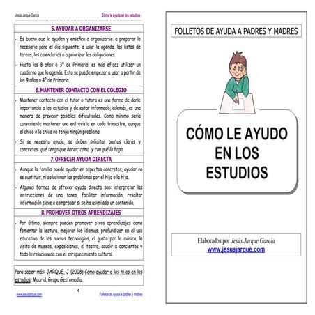 Ayuda en los estudios (padres)