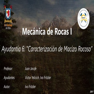 Caracterización de Macizo Rocoso