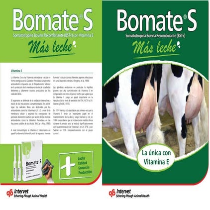 Ayudaventas bomate MSD Salud Animal Salud Lechera | PDF