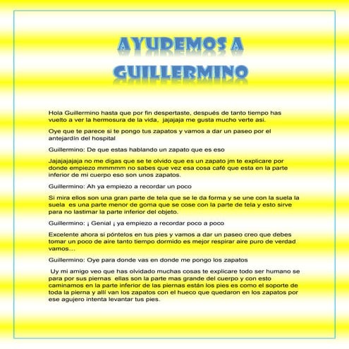 Ayudemos a  guillermino
