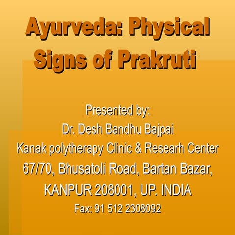 Ayurveda charesteristic identity of tridosha