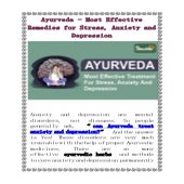 Ayurveda - Most Effective Remedies for Stress, Anxiety and Depression	