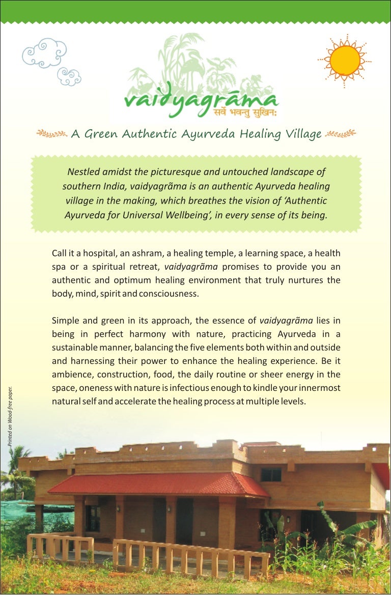 Ayurveda Healing Village, Vaidyagrama Ayurveda Healing Village