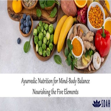 Ayurvedic Nutrition for Mind Body Balance.pptx
