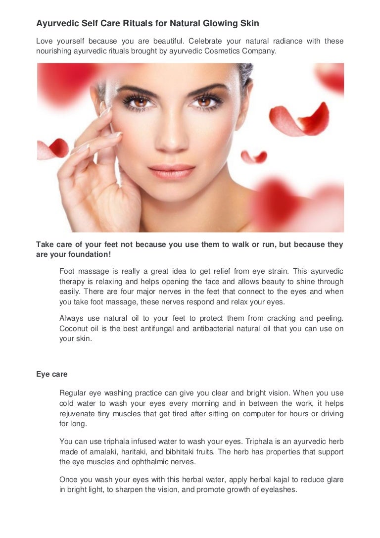 ayurvedic glowing skin