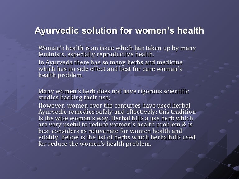 Ayurvedic solution for women’s health