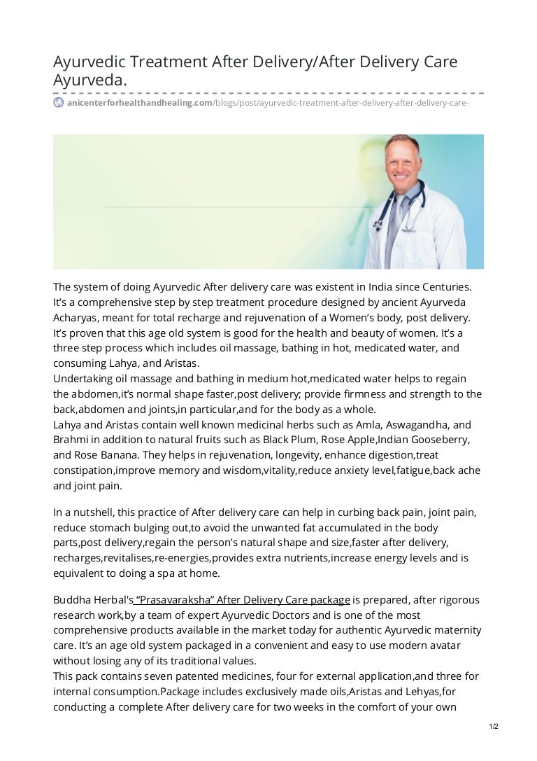 Ayurvedic treatment after delivery after delivery care ayurveda