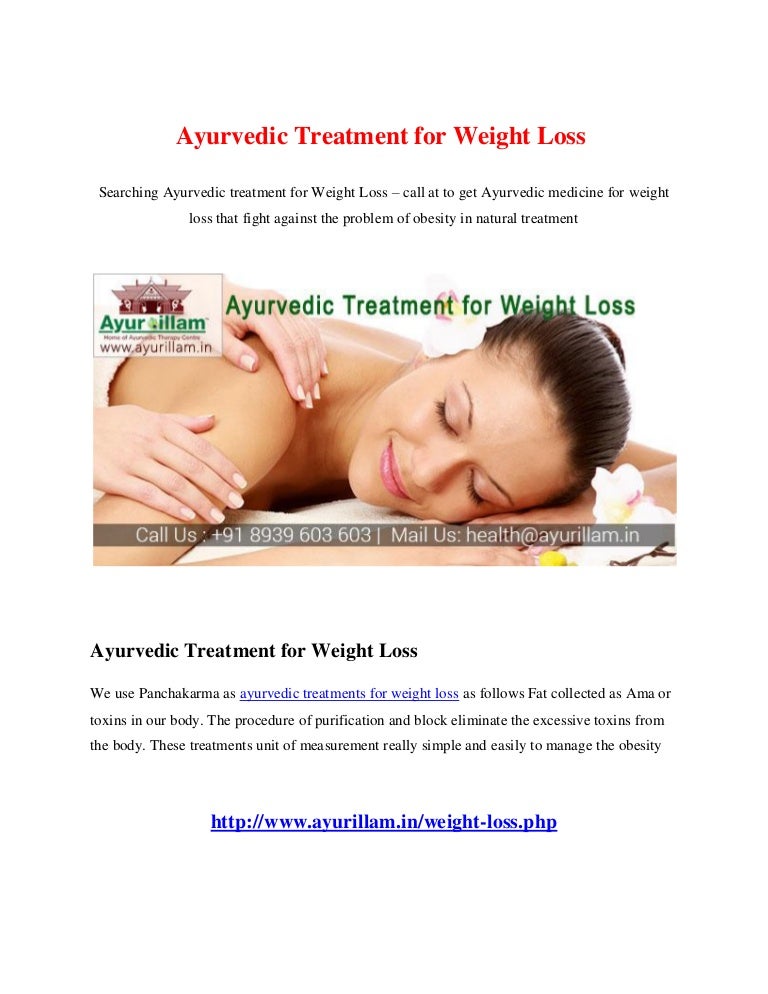Ayurvedic treatment for weight loss