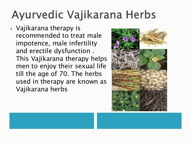 Ayurvedic Vajikarana Herbs
