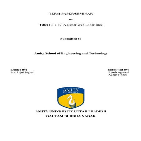 HTTP/2: A Better Web Experience