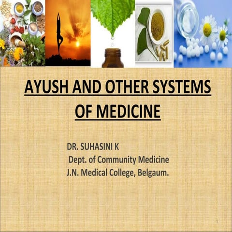 Ayush and other systems of medicine