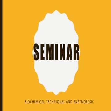 Molecular weight determination and Characterization of Enzymes 