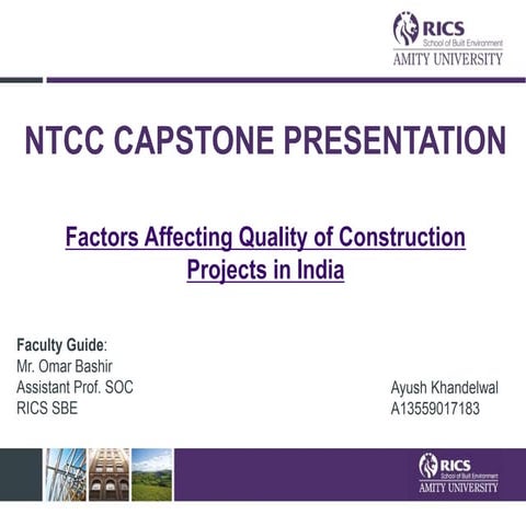Factors affecting Quality of construction projects in India region