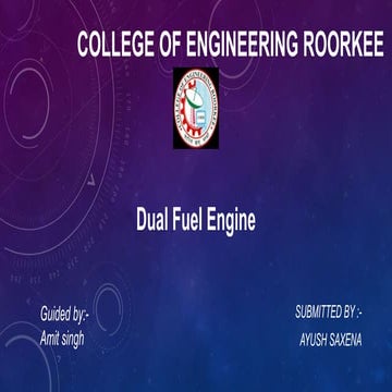 Lecture 15 Dual Fuel Engines (1) presentation | PPT