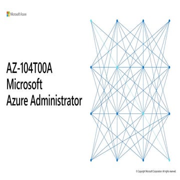 AZ-104 Microsoft Azure cloud Administration