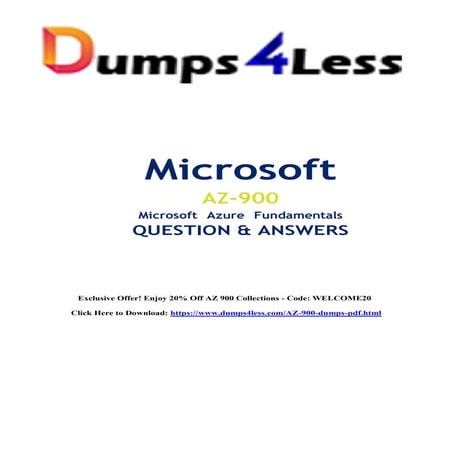 Exact Microsoft AZ-900 Questions And Answers | PDF