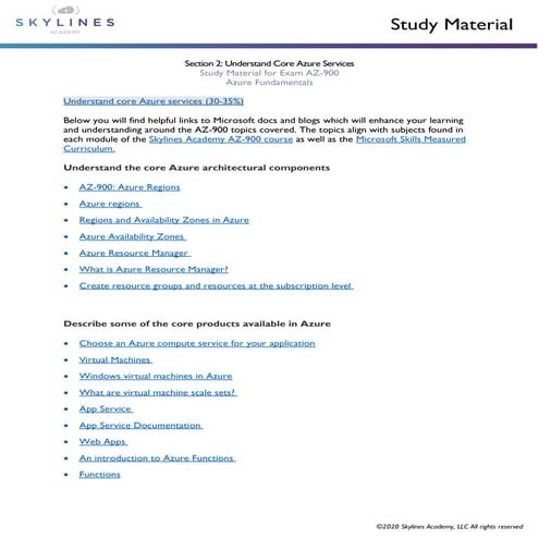 Az900 study guide_section2