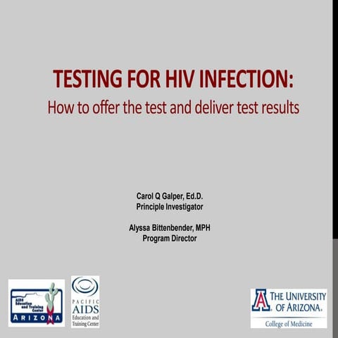 AETC Testing for HIV Infection Bittenbender