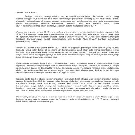 Azam tahun baru | DOCX